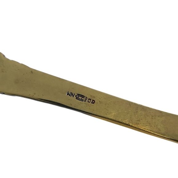 Vintage Magnus Aase Norway Silverplate Rococo Serving Spoon 8.5” Ornate Scroll - Picture 3 of 4